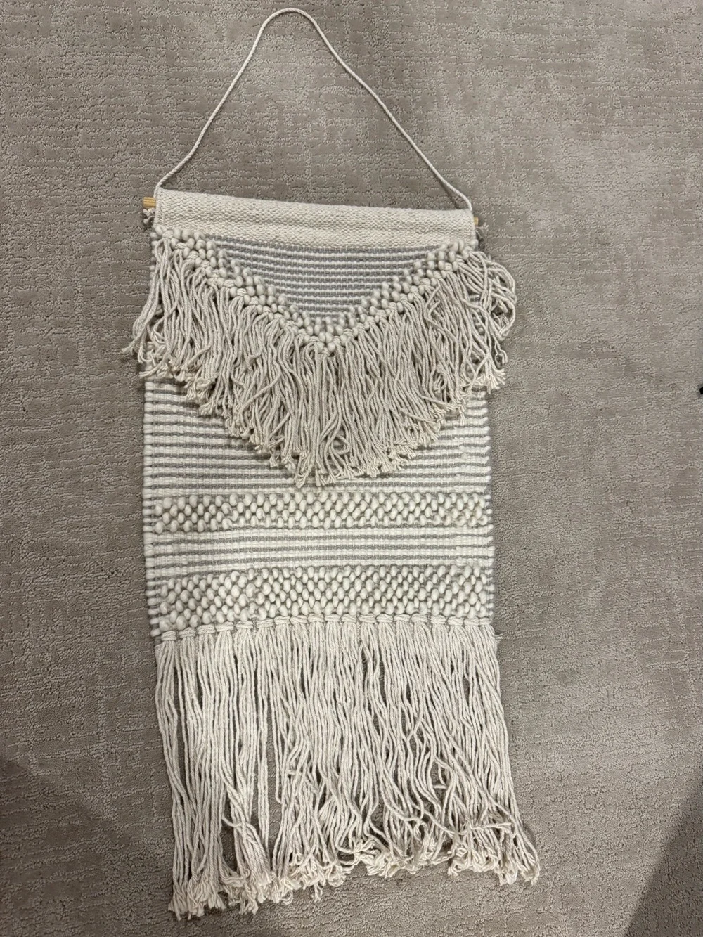 Neutral Cream Macrame Wall Hanging - Brand
